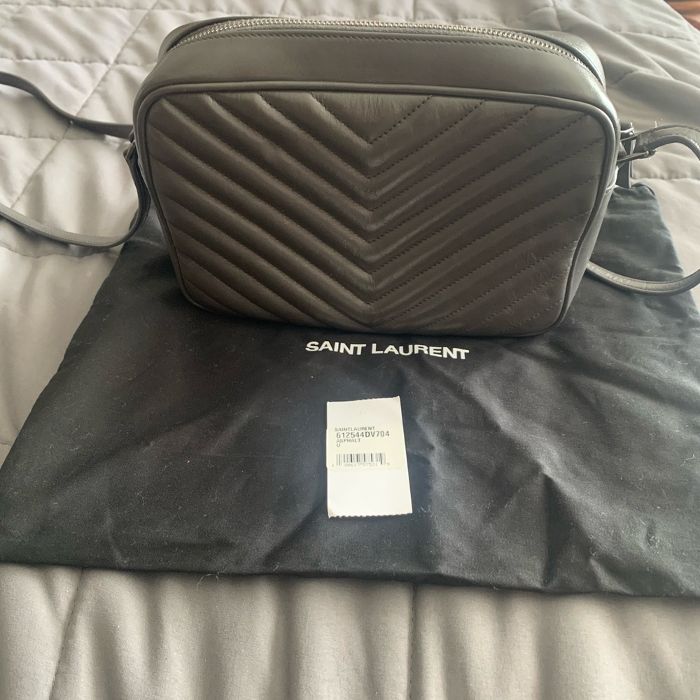 Saint Laurent sand gray color Quilted camera Bag - Picture 2 of 10